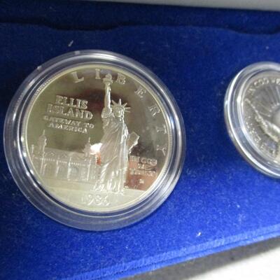 United States Liberty Coins 1886 - 1986 -  Ellis Island Silver Dollar Proof