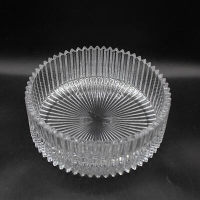 Mikasa Ribbed Glass Crystal Candy Trinket Dush Bowl from Home Beautiful Japan