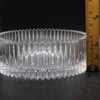 Mikasa Ribbed Glass Crystal Candy Trinket Dush Bowl from Home Beautiful Japan