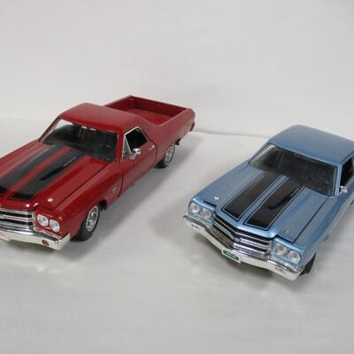 Ertl 1970 Chevy El Camino SS 454 & 1970 Chevrolet Chevelle Scale 1/18