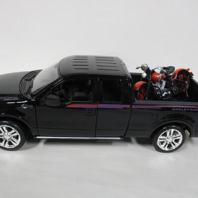 Maisto  Ford F-150 Harley Davidson Edition Scale 1/18 With Motorcycle