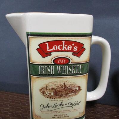 Locke's Irish Whiskey & Beefeater Gin Pub Jug Pitchers
