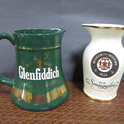 Glenfiddich & Old Smugglers Pub Jug Pitchers