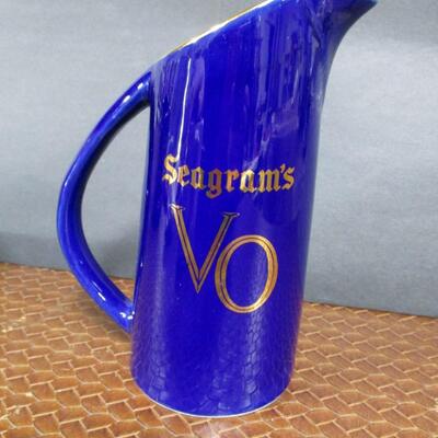 Seagram's VO Canadian Club & Black Velvet Pub Jug Pitchers