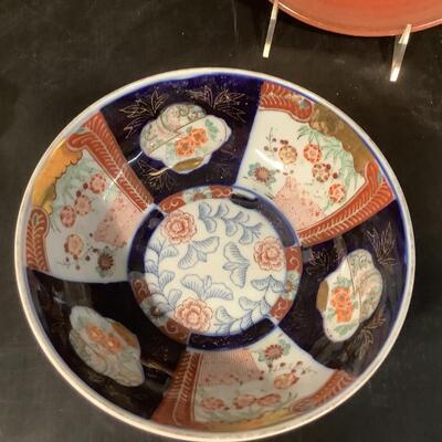 A - 182 Imari Style Plate/ Bowl & Mottahedeh