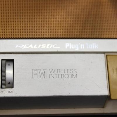 Vintage Realistic Plug N Talk FM Wireless Intercom