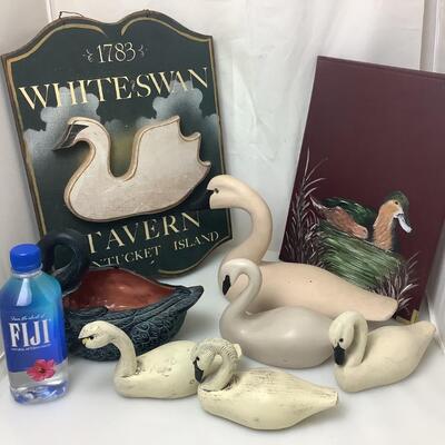 A163 White Swan Tavern Sign and Decoy Lot