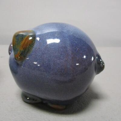 Clarksville Pottery Vase & Unmarked Pig