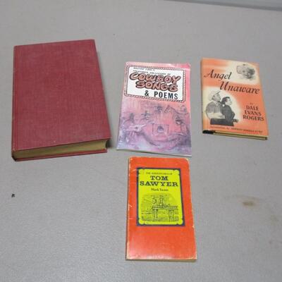 Vintage Books "The Rifle Book" "Cowboy Songs" "Angel Unaware"