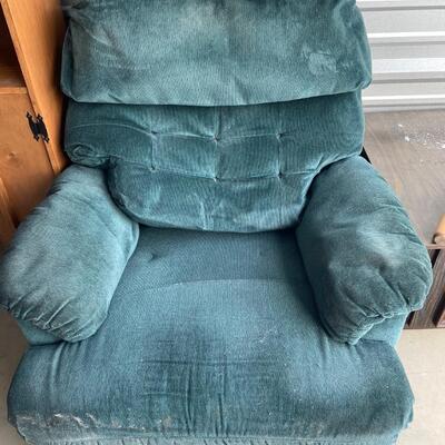 Teal green chair