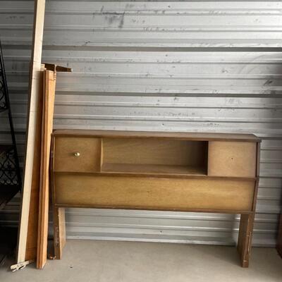 Wood head board and frame