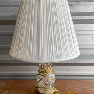 Lamp with glass base