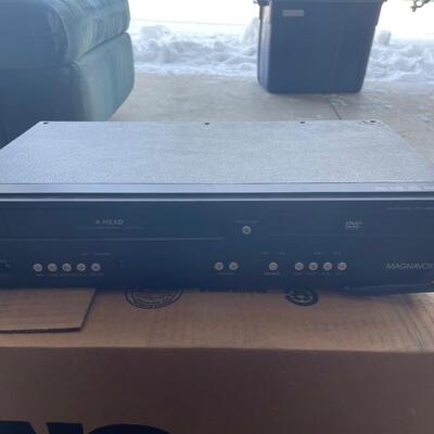 Panasonic radio with cassette player and vhs/dvd player