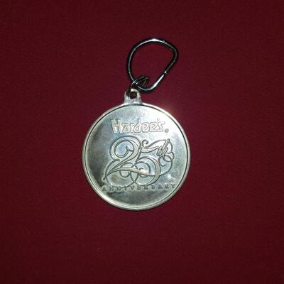 Sterling Silver Hardee's Key Fob