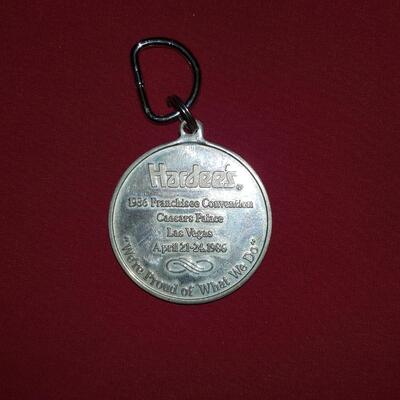 Sterling Silver Hardee's Key Fob