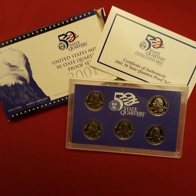 US Mint 2001 Quarters Proof Set