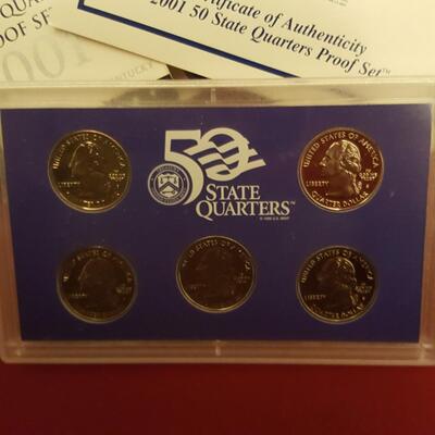 US Mint 2001 Quarters Proof Set