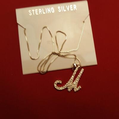 Sterling Initial Necklace