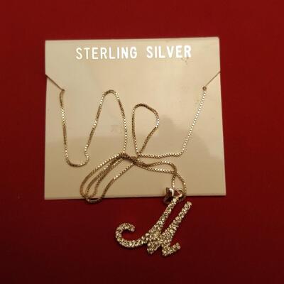 Sterling Initial Necklace