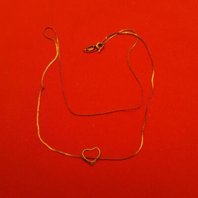 Open Heart Sterling Necklace
