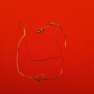 Open Heart Sterling Necklace