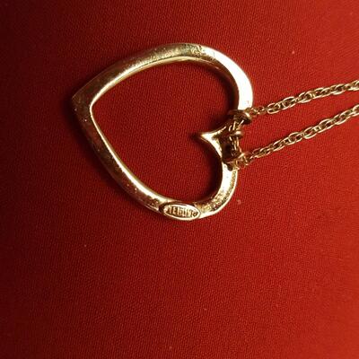 Valentine Sterling Heart Necklace