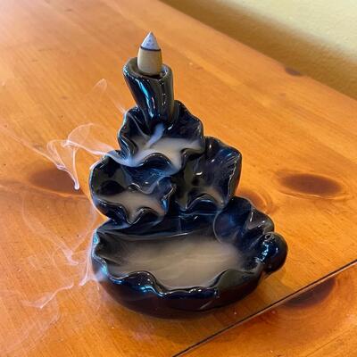 Waterfall Incense Burner with Incense