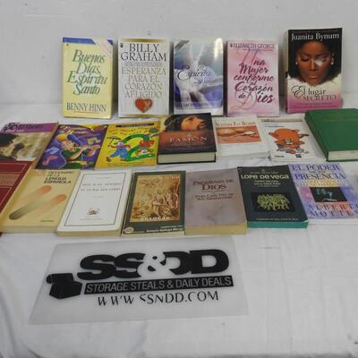 20 pc Spanish Books Buenos Dias, Espiritu Santo -to- Obras Poeticas Completas