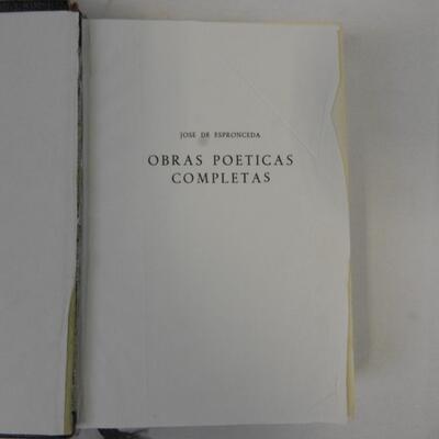 20 pc Spanish Books Buenos Dias, Espiritu Santo -to- Obras Poeticas Completas