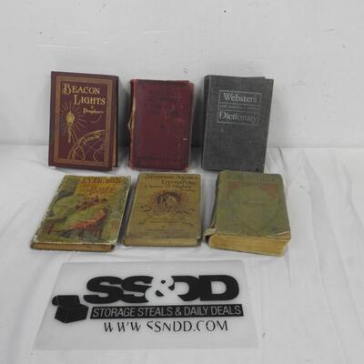 6 Vintage Books 1898-1953: Beacon Lights of Prophecy -to- Daddy Long-Legs