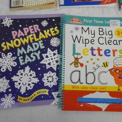 13 Kids Educational Books: Reading -to- My Big Wipe Clean Letterns