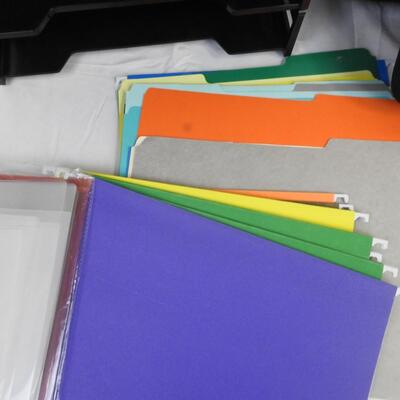 Office Lot: Folders, Ne Belkin Messenger Bag, Paper Orgainzers