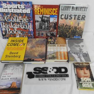 9 Non-Fiction Books: College Basketball Book, Fading Echoes, A Beautiful Mind