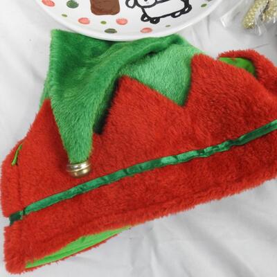 Holiday Lot: Holly Cups, Season's Greetings Tin, Coasters