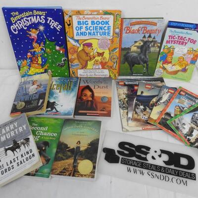 16 Kids Books: Lego Knights Kingdom, Black Beauty, Words in the Dust