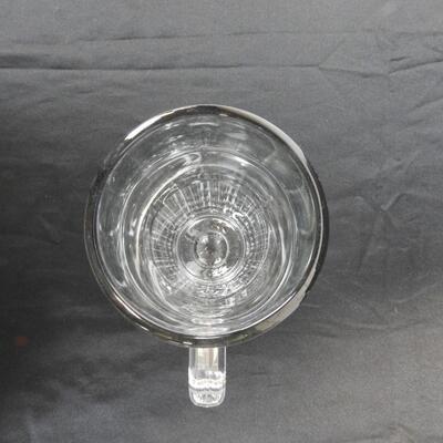 3 Very Tall Glasses, 9" Tall Glass Beer Steins