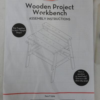 Mellissa & Doug Wooden Project Workbench, Open Box, Appears Complete
