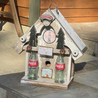 COCA-COLA ~ Rustic Wood Birdhouse