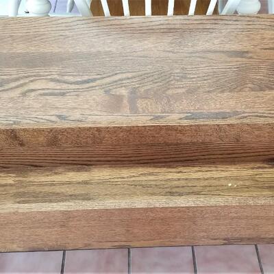 Lot #67  Contemporary Mission Style Bench with Storage