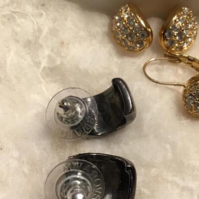 Six Pairs of Vintage Swarovski Crystal Earrings