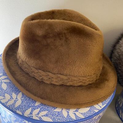 Three vintage hats
