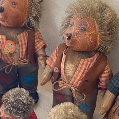 Antique Collection of Steiff Hedgehogs