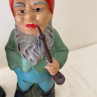 Pair of antique painted German Gnomes