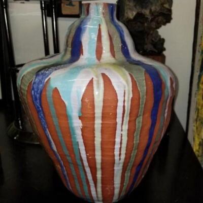 Over-the-top Mid-Century ceramic vase