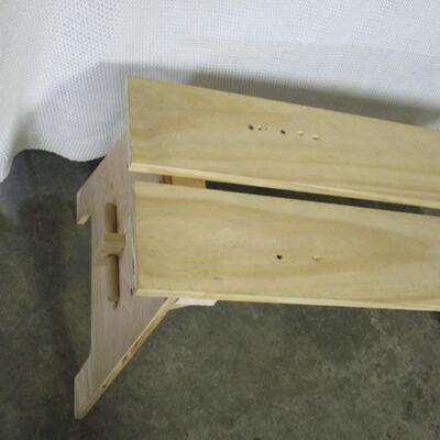 Handmade Solid Wood Pine Bench 3 of 4