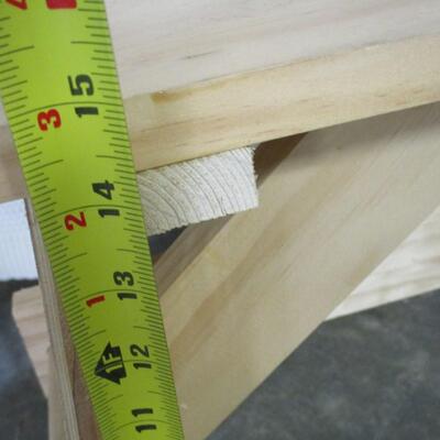 Handmade Solid Wood Pine Bench 3 of 4