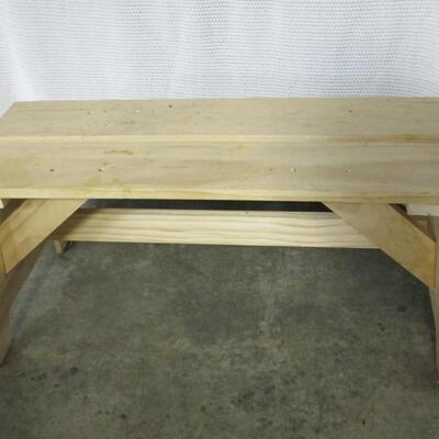 Handmade Solid Wood Pine Bench 4 of 4