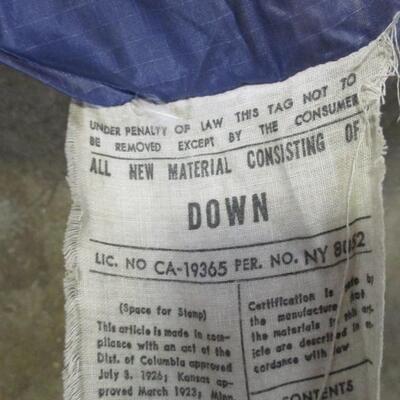 2 Vintage Snow Lion Down Sleeping Bag Mummy Style .