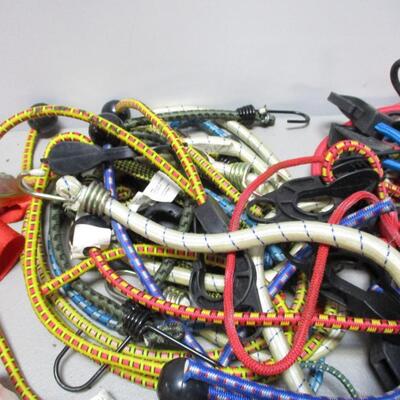 Box Lot Of Straps & Bungie Cords