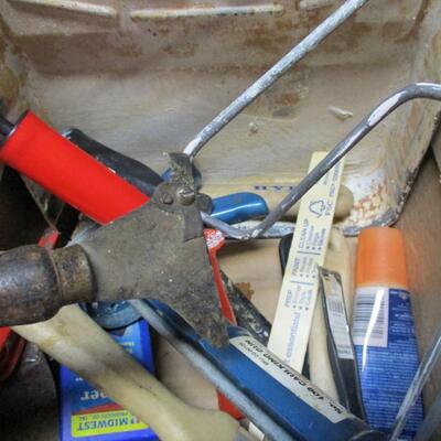 Box Lot Of Painting Supplies